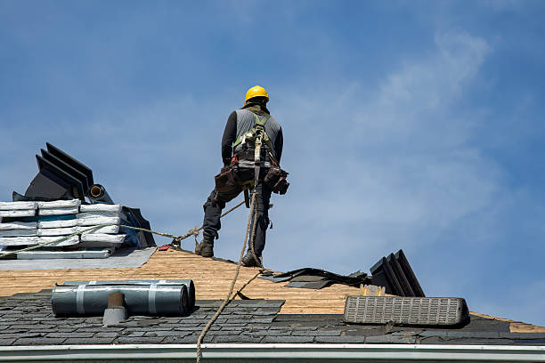 Professional Roof Replacement technician working in Smithboro, NY